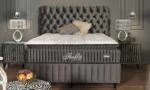 BSS pluizige boxspring bedset / Matras H3 / Box en hoofdeinde - Image 3