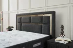 BSS MILANO Boxspring bedset / Matras H3 / Box en hoofdeinde - Image 4