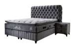 BSS pluizige boxspring bedset / Matras H3 / Box en hoofdeinde - Image 2