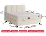 BSS SIABEDD boxspring bedset / Matras H3 / Box en hoofdeinde - Image 7