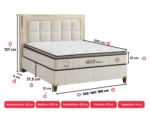 BSS WOOL TOUCH Boxspring bedset/Matras H2 / H3 / Box en hoofdeinde - Image 10