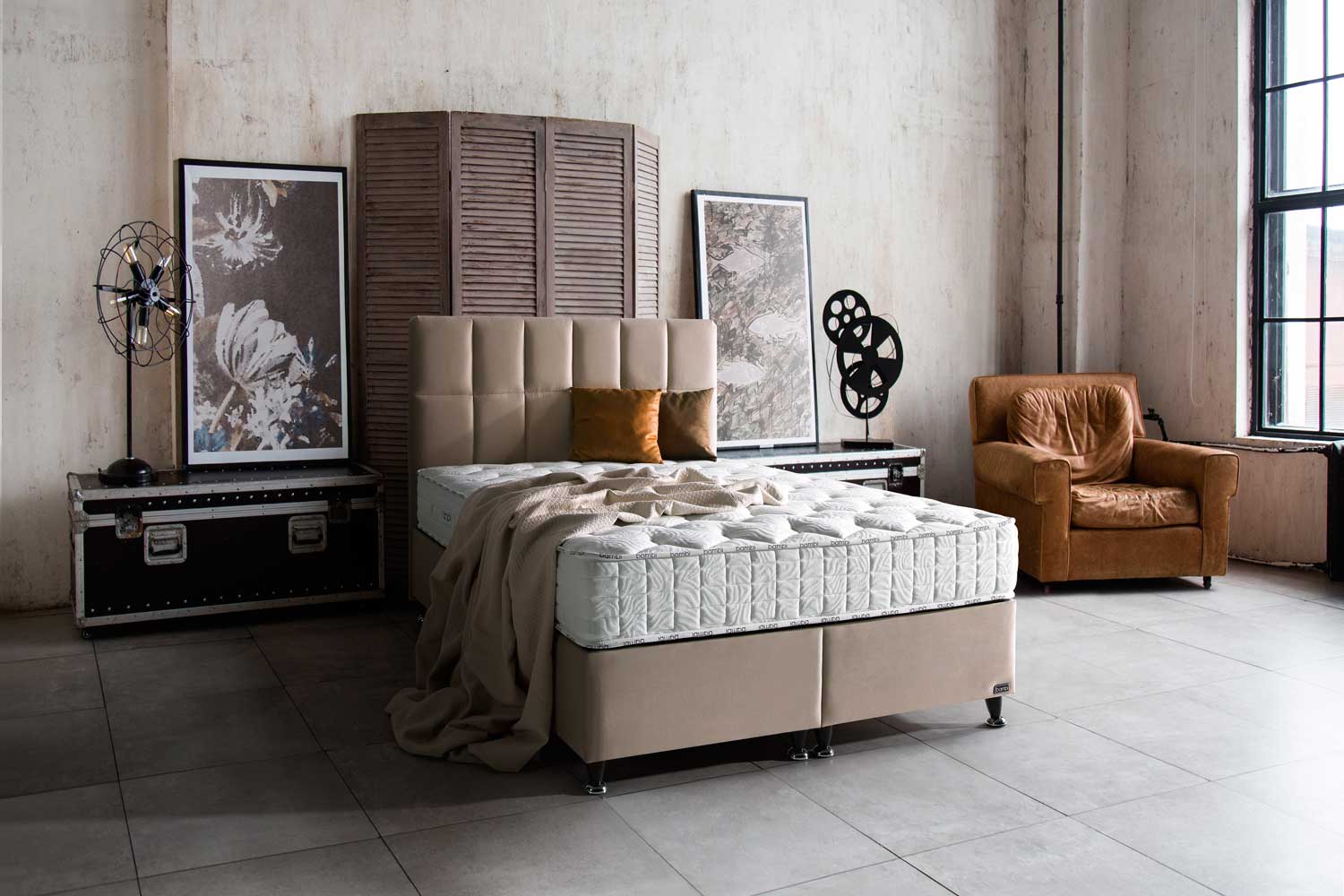 golden-kosept Bambi / Golden Prime / Boxspring Bedset - Image 1